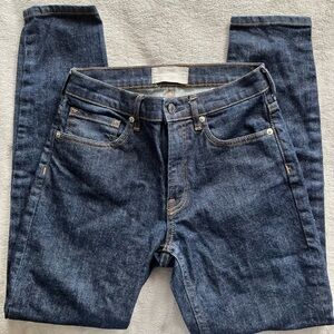 Everlane The Mid-Rise Skinny Jean in Dark Indigo ankle 26